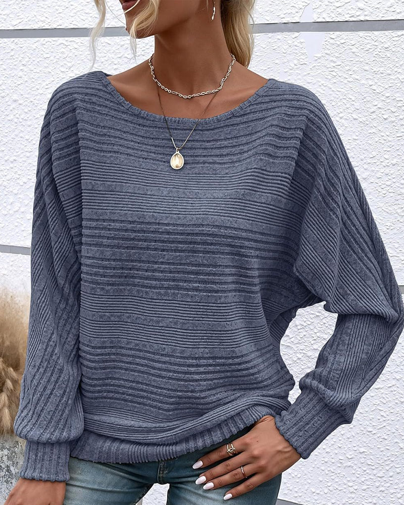 Drune | Langarmshirt mit Rundhals und Streifen