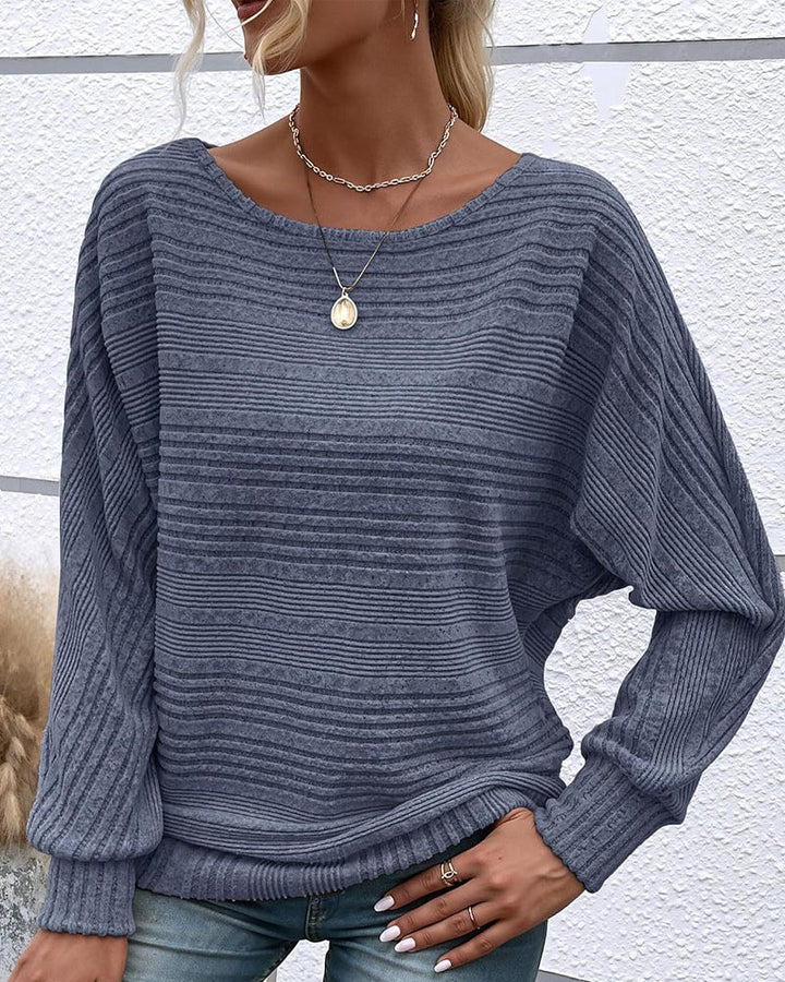 Drune | Langarmshirt mit Rundhals und Streifen