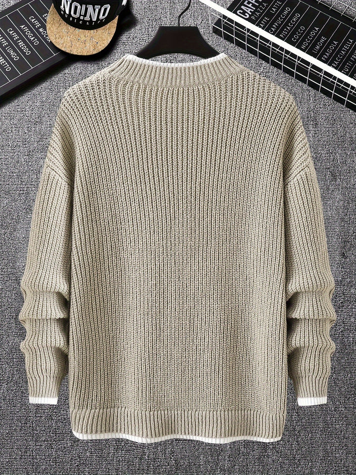 Drune | Überdimensionierter Strickpullover Acryl Lässig und Warm