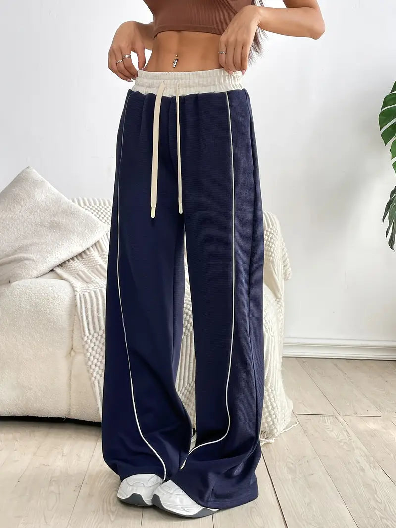 Drune | Bequeme Weitbein Jogginghose Mit Stretch Für Damen