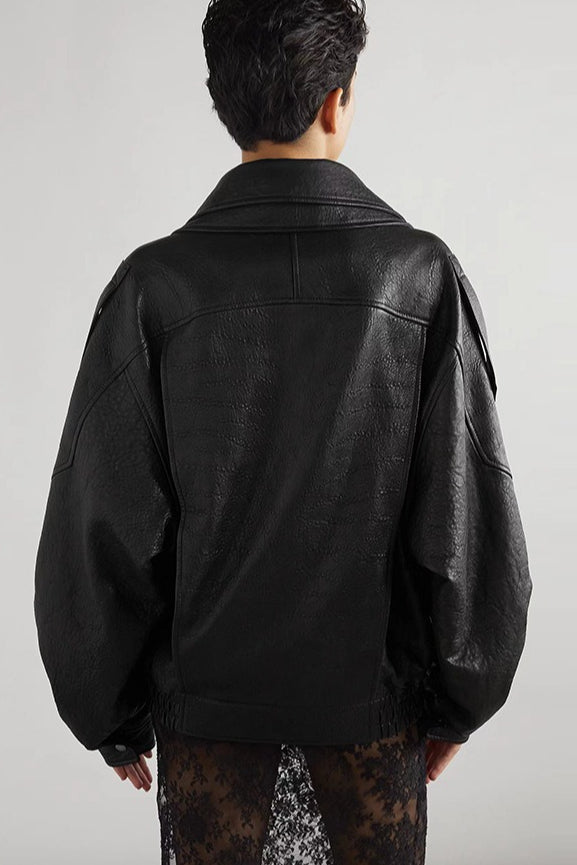Drune | Echtes Leder Motorradjacke
