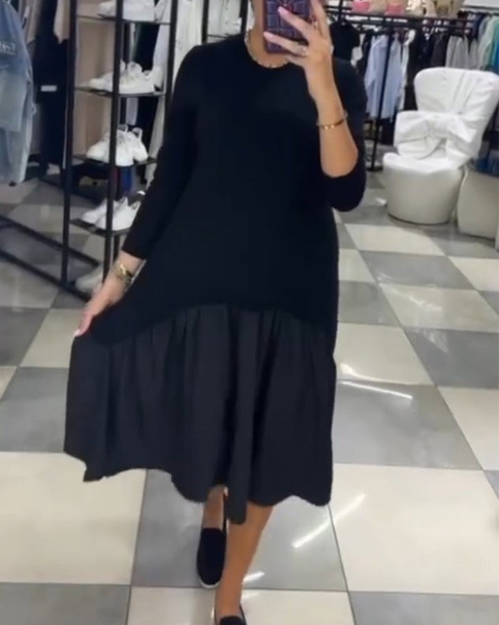 Drune | Patchworkkleid mit Rüschen