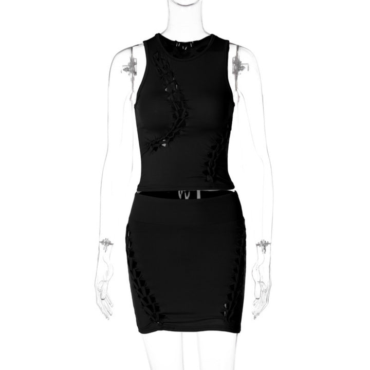 Drune | Hohler Rundhalsausschnitt Top Slim Rock Set