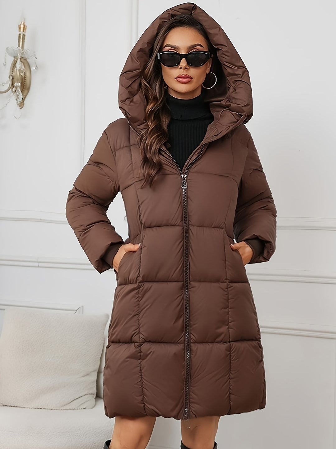 Drune | Warme lässige Kapuzenjacke für Damen - Ideal für Herbst/Winter