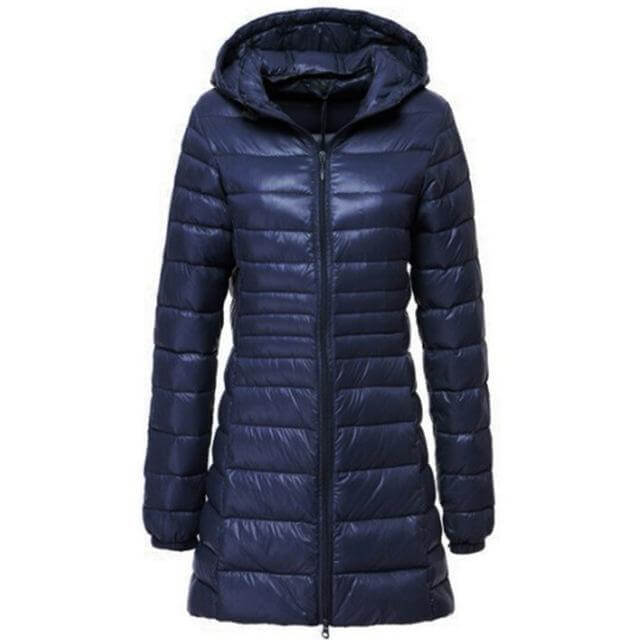 Drune | Damen Leichte Lange Daunenjacke