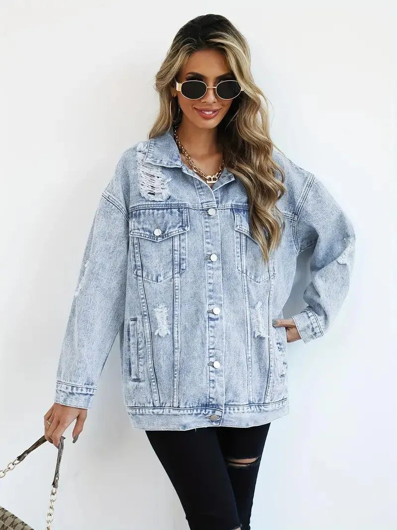 Drune | Oversized Jeansjacke für Damen