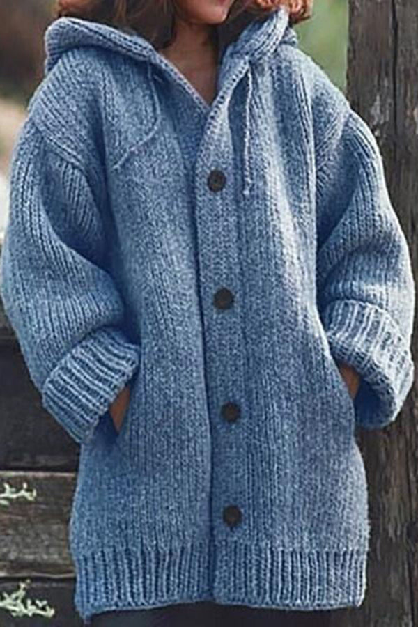 Drune | Stylischer und bequemer Khaki-Hoodie-Cardigan