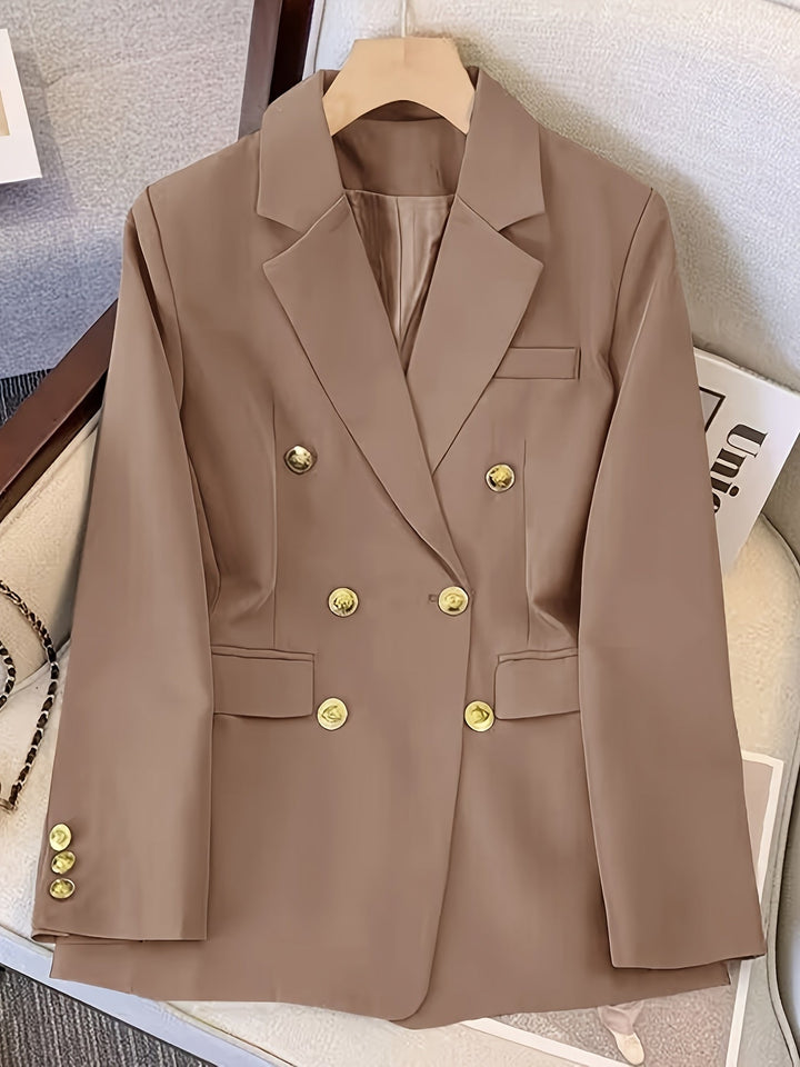 Drune | Eleganter Slim Fit Damenblazer Mit Goldenen Knöpfen