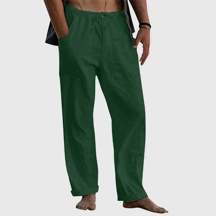 Drune | Lässige Leinenhose mit Kordelzug
