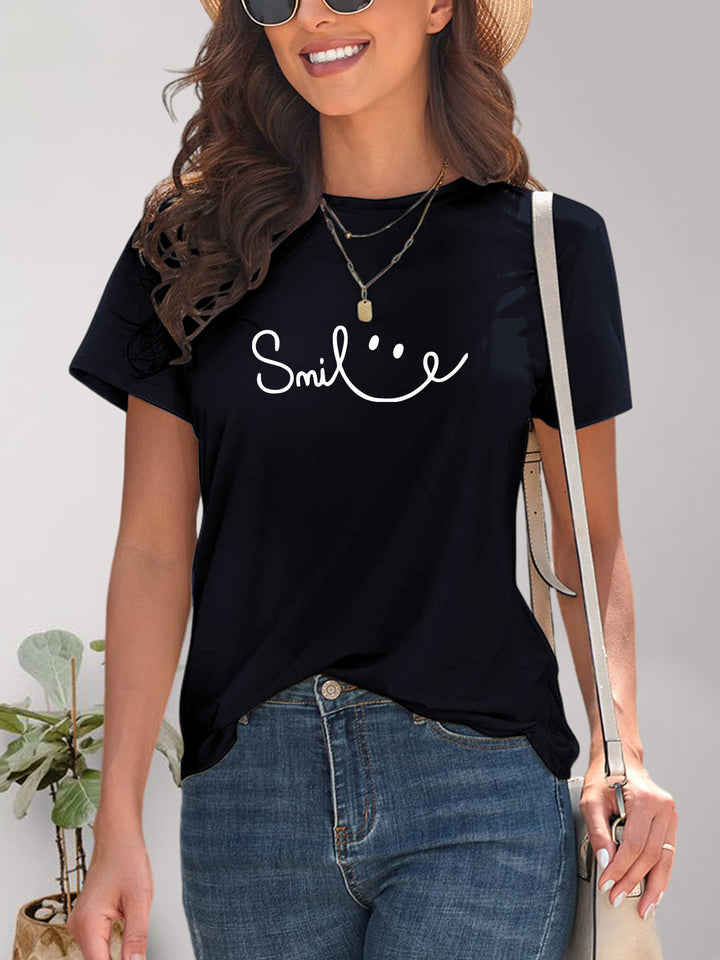 Drune | Smile Rundhals Kurzarm T-Shirt