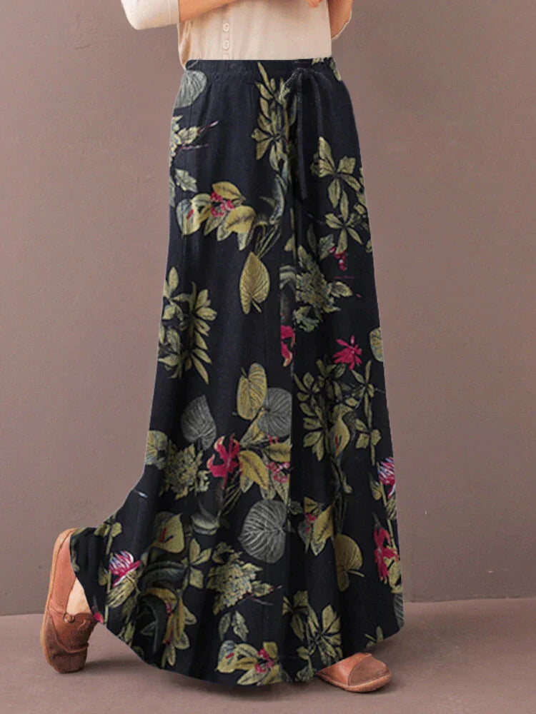 Drune | Schicke Lockere Hosen mit Blumenmuster