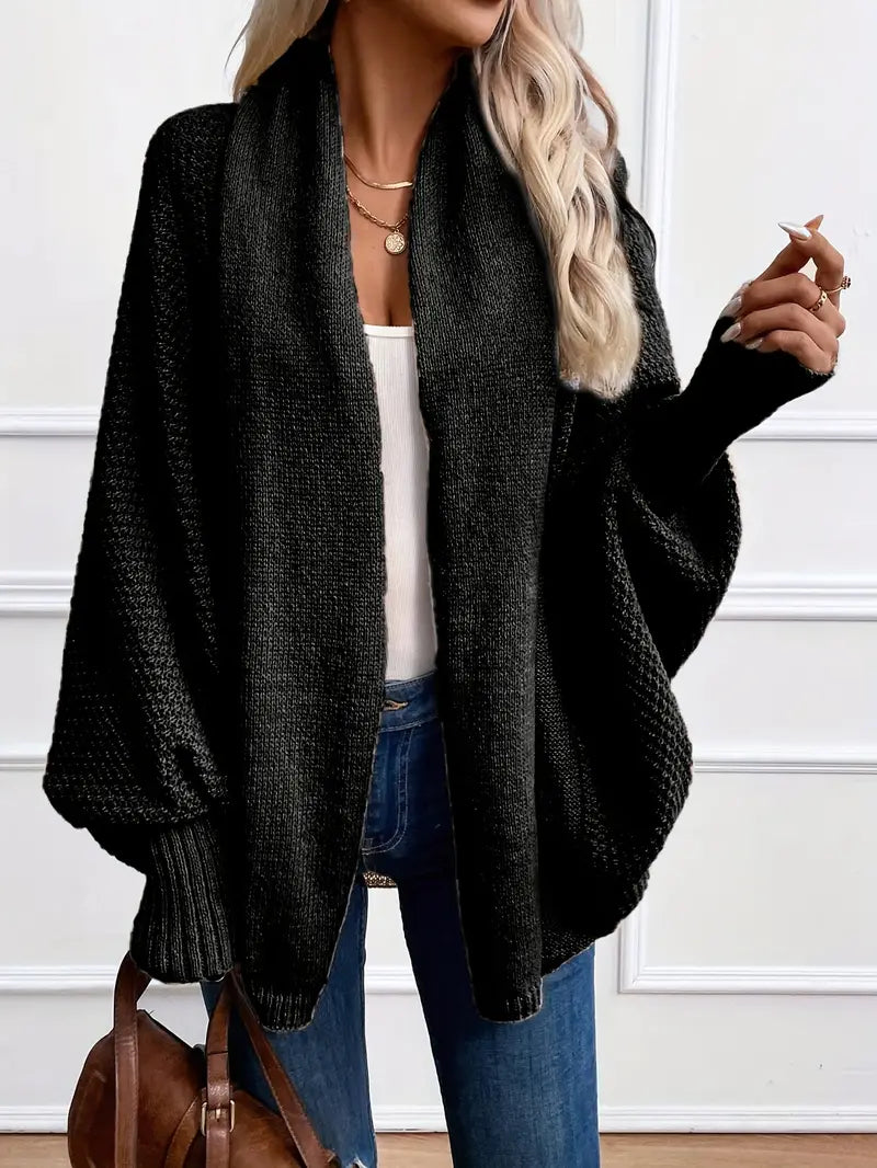 Drune | Lässige Oversized Gestrickte Weste Für Damen