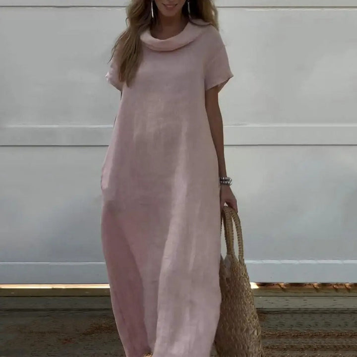 Drune | Leinenkleid Mit Elegantem Kragen