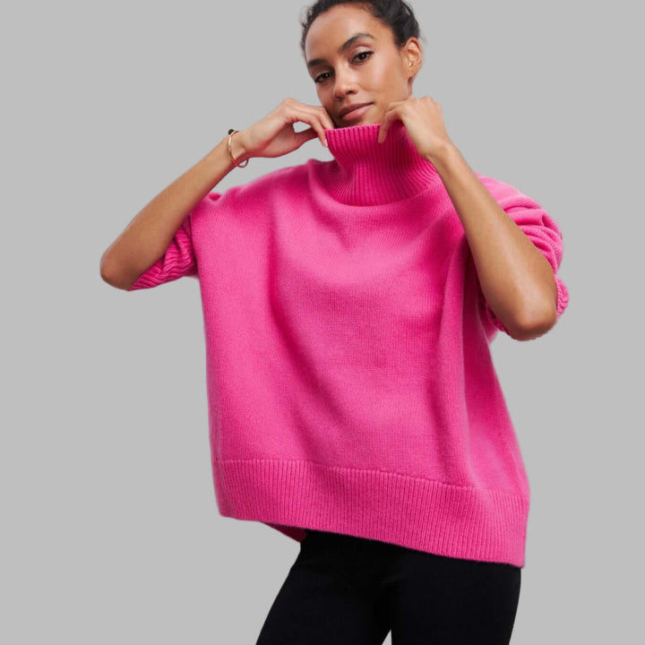 Drune | Pullover - Damen Herbst Oversized Hochkragenpullover