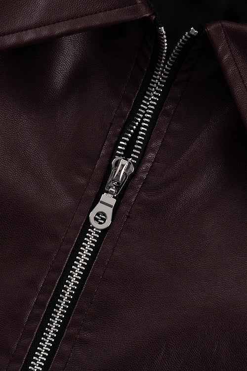 Drune | PU-Leder Bikerjacke