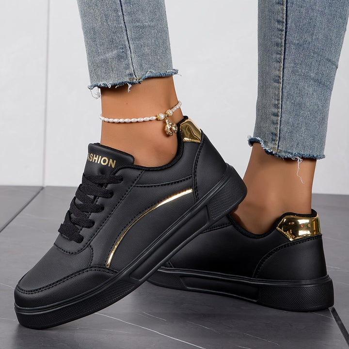 Drune | Einfarbige Damensneaker Mit Weicher Sohle