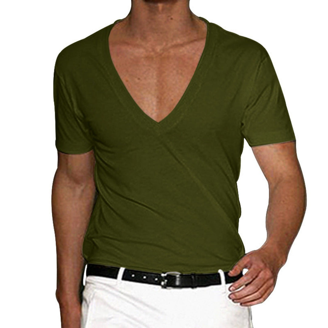 Drune | Slim Fit T-Shirt mit V-Ausschnitt
