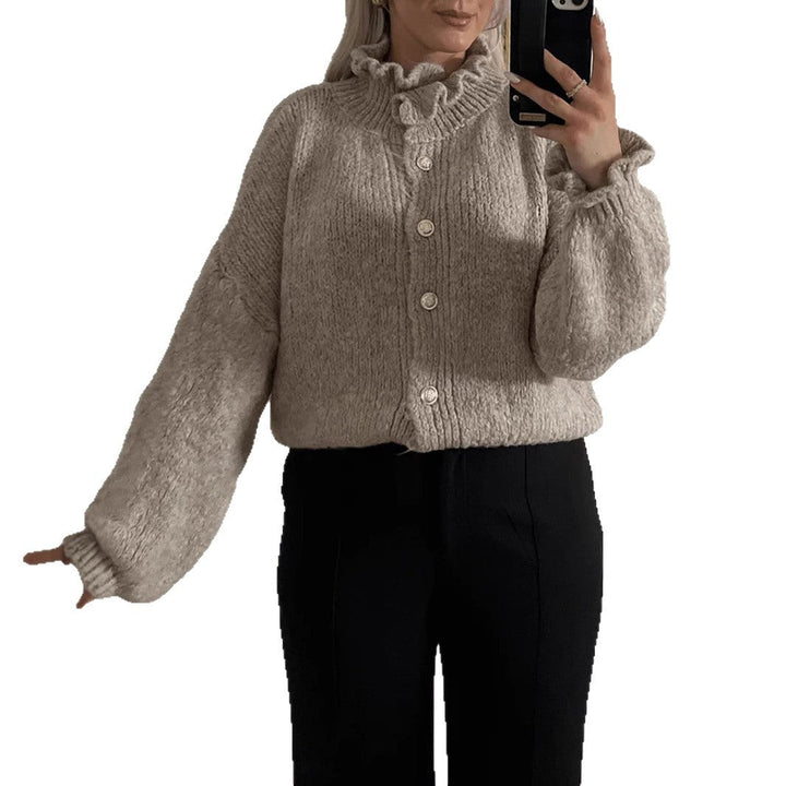 Drune | Chic women's cardigan with buttons and stylish collar
