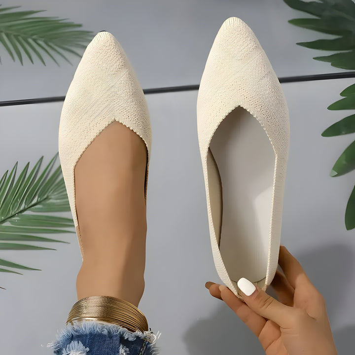 Laura | Flache Schuhe für Frauen aus Strick Drune