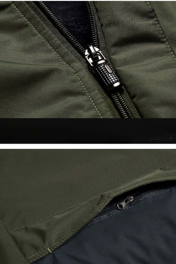 Drune | Herren wasserdichte fleecegefütterte Winterjacke