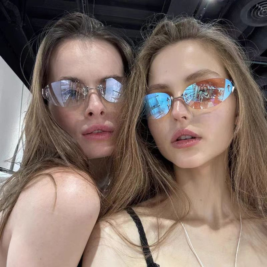 Drune | Star Rahmenlose Futuristische Sonnenbrille