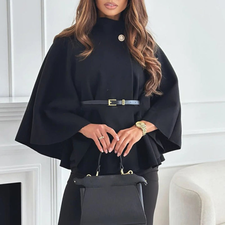 Drune | Women's cape with belt – Elegant top with a wide cut