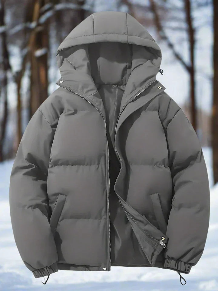Drune | Pufferjacke Gepolstert Und Isolierend Kapuze Und Reißverschluss Praktische Taschen