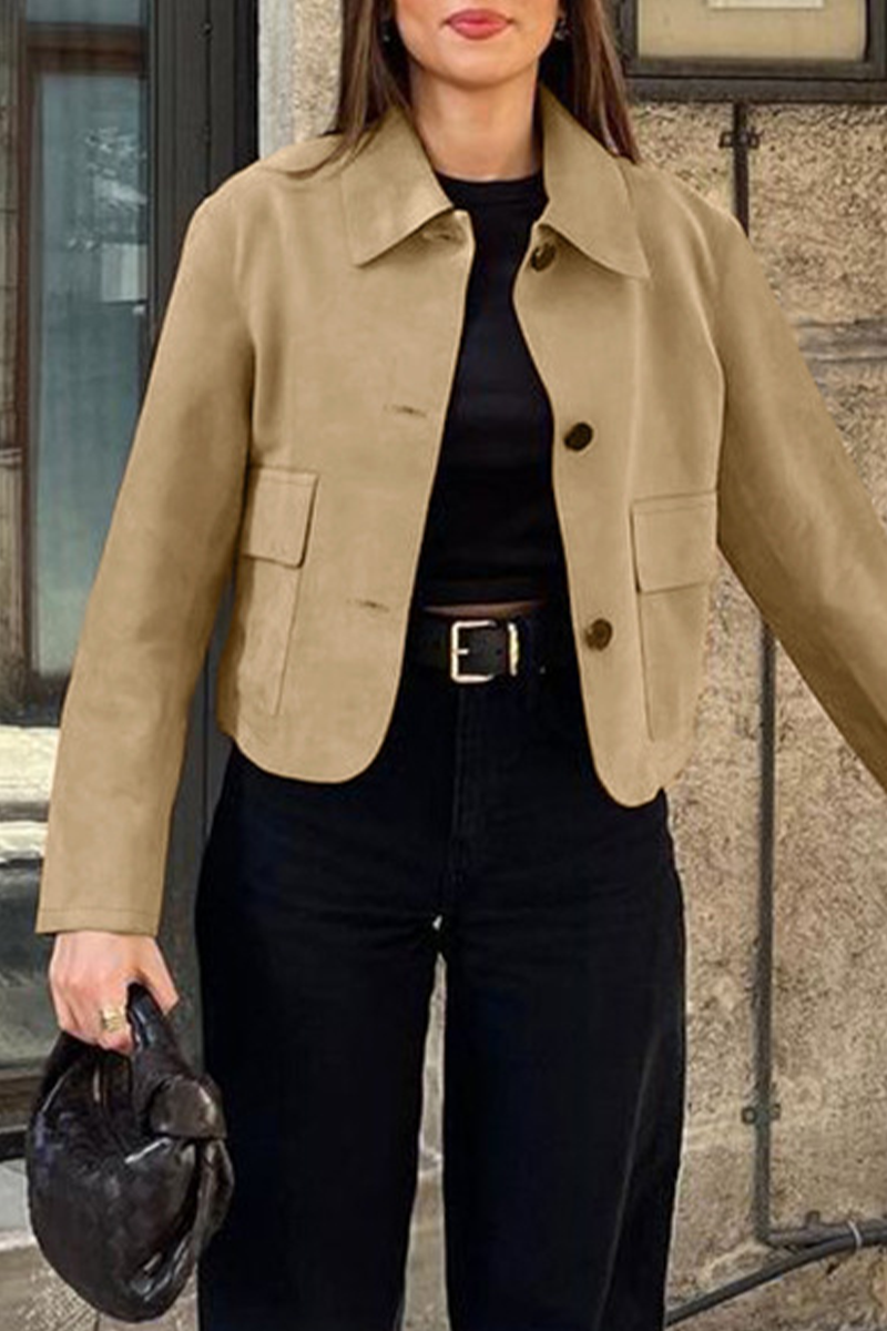 Drune | Casual jacket with button-through shirt collar