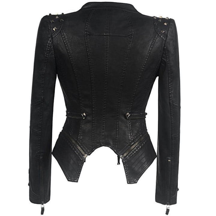 Drune | Damen Gothic Kunstlederjacke