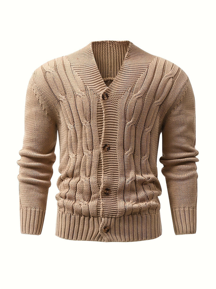 Drune | Zopfstrickjacke mit Knöpfen