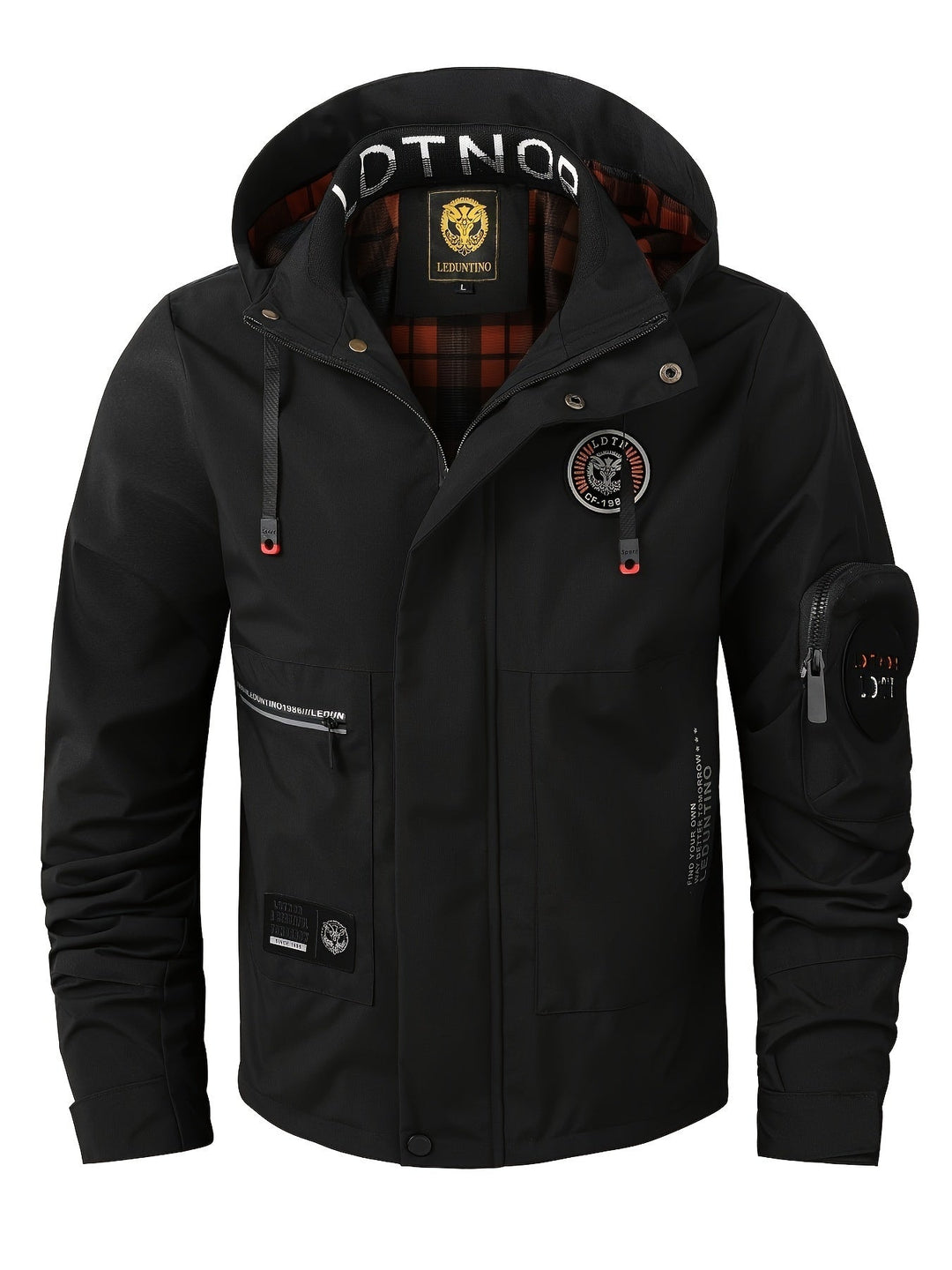 Drune | Dicke Lange Ärmel Revers Kragen Winter Jacke Für Herren - Perfekt für Outdoor-Aktivitäten