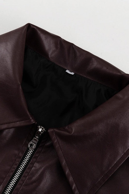 Drune | PU-Leder Bikerjacke