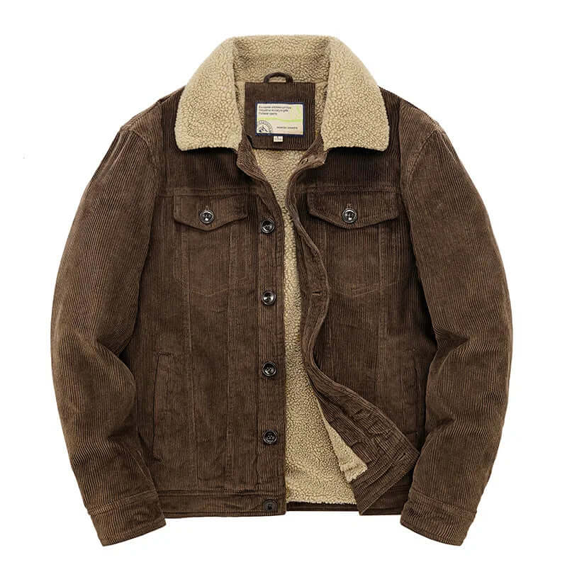 Drune | Herren Freizeit Cordjacke Windbreaker