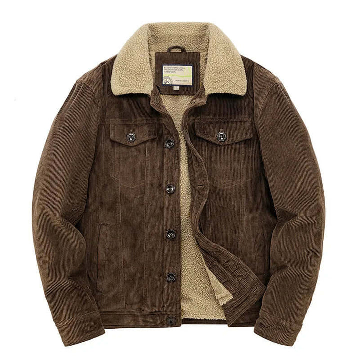 Drune | Herren Freizeit Cordjacke Windbreaker