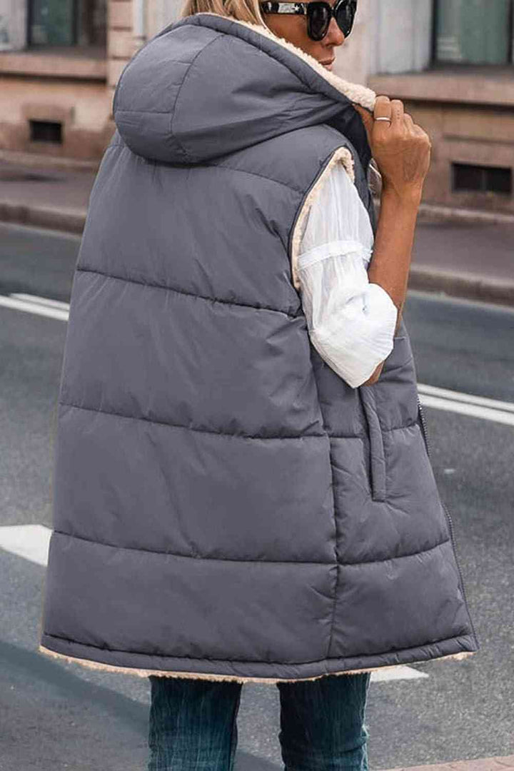 Drune | Zip-Up Longline Kapuzenweste