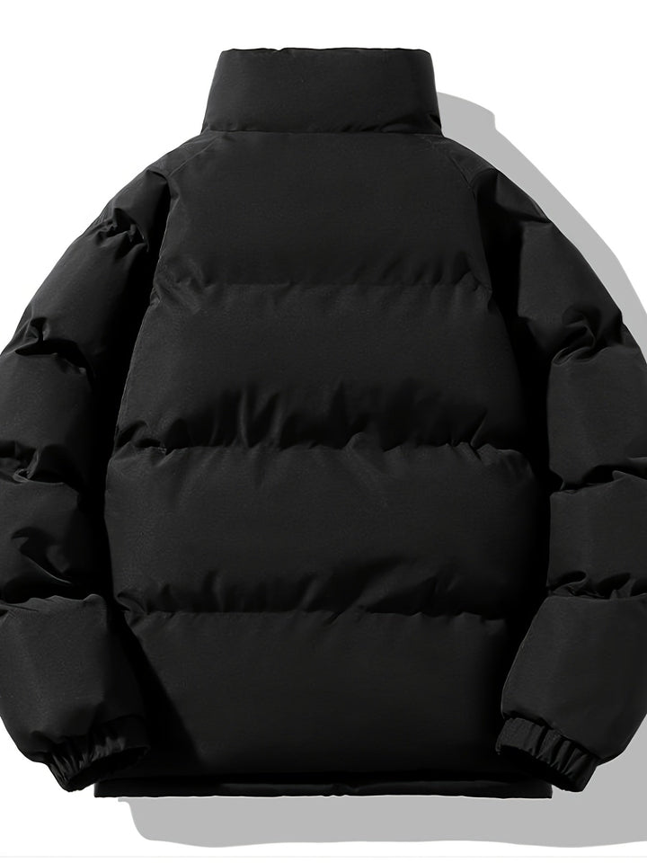 Drune | Lange Ärmel Reißverschluss Retro Stil Stehkragen Winter Jacke Für Herren - Ideal für Winter