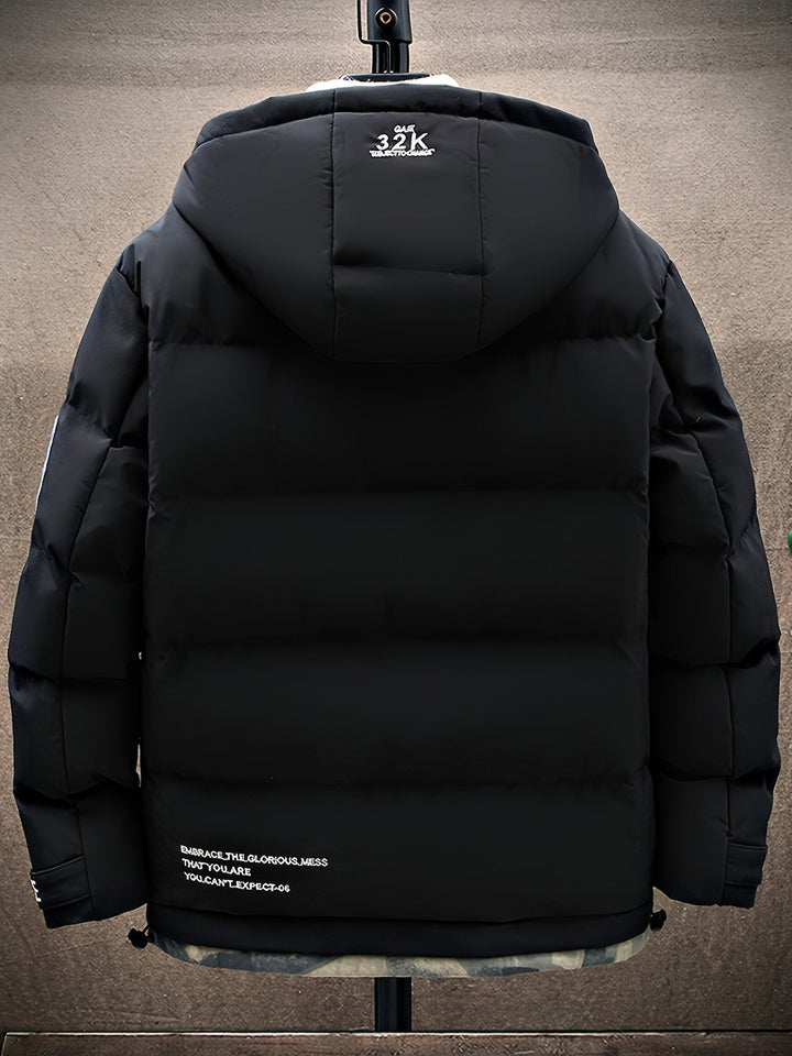 Drune |  Tarnung Kapuzen-Winterjacke Für Herren - Perfekt für Outdoor-Aktivitäten