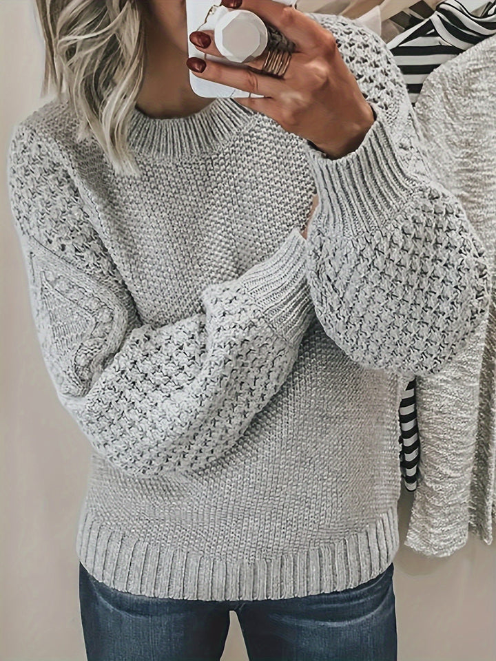 Drune | Strickpullover mit Strukturärmeln Acryl Warm und Bequem