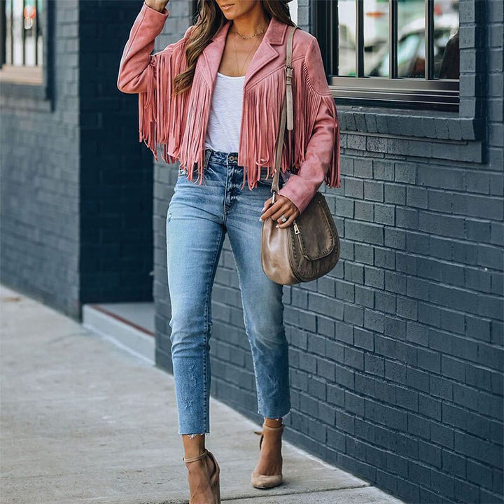 Drune | jacke Mit Fransen Für Boho-Chic Look