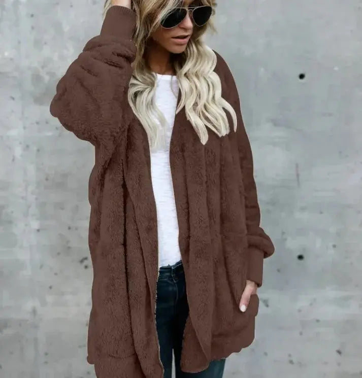Drune | Warme Teddy Fleecejacke