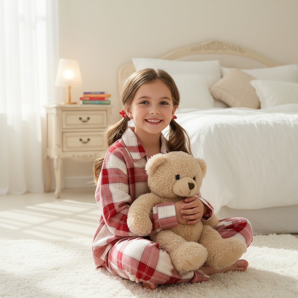 Drune | Passende Familien Schlafanzüge Rot Weiß Karierte Weihnachts Pyjama Set