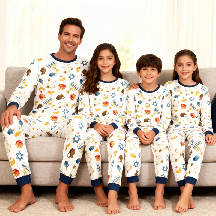 Drune | Familie Langarm Hanukkah Pyjama Set