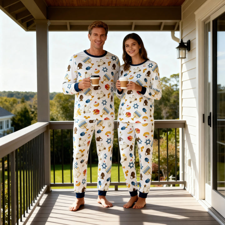 Drune | Familie Langarm Hanukkah Pyjama Set