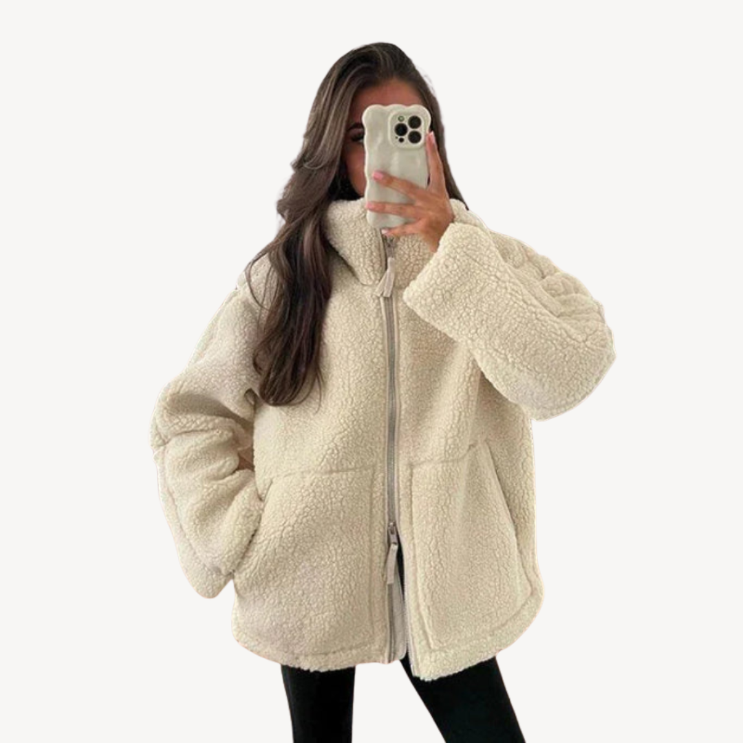 Drune | Damen Bequeme Zip-Up Fleecejacke