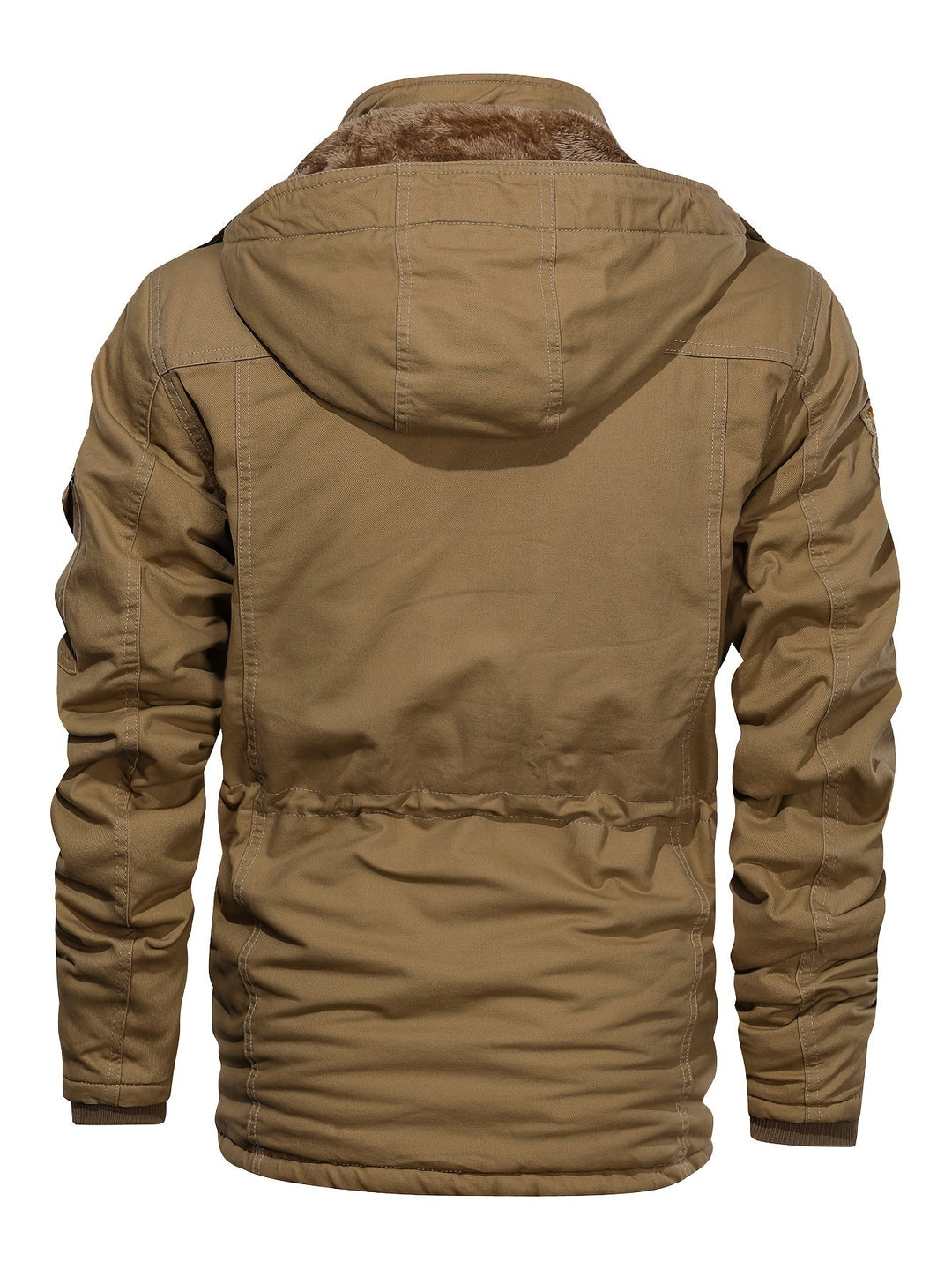 Drune | Warme Fleece Kapuzen-Cargo-Outdoorjacke Für Herren - Perfekt für Outdoor-Aktivitäten