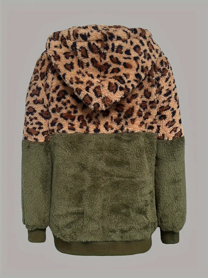 Drune | Leopardenmuster Farbblock Pullover