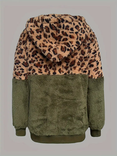 Drune | Leopardenmuster Farbblock Pullover