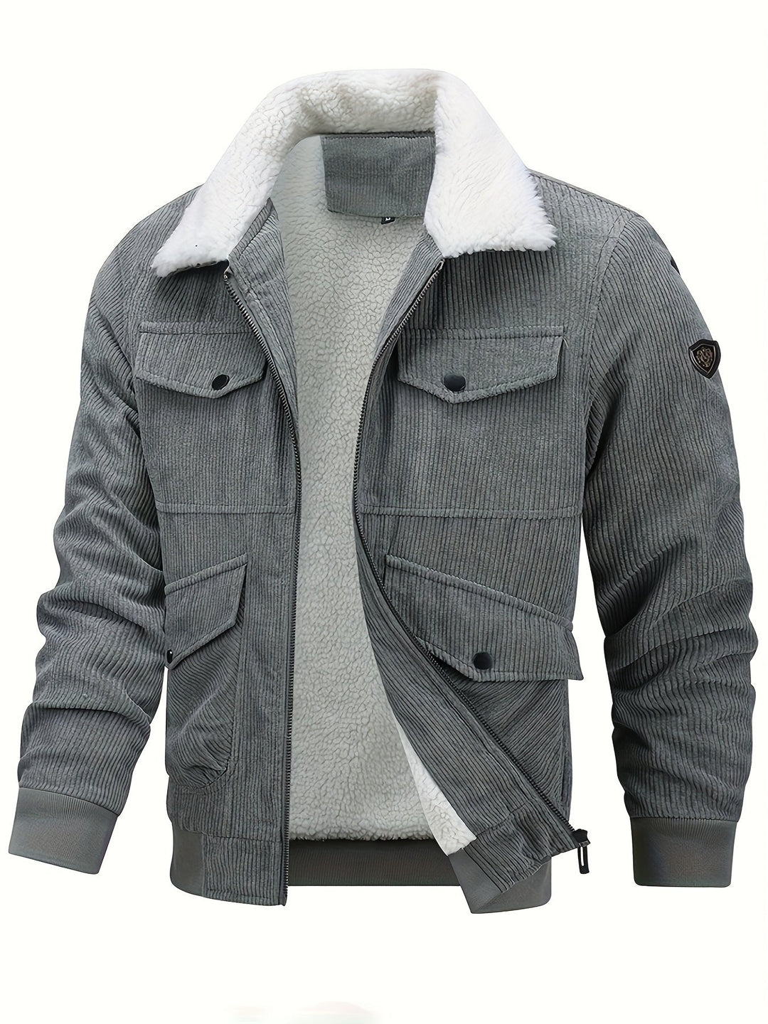 Drune | Warmen Jacke mit Cord und Fleecefutter Cordura und Polyester Robuste und Bequeme