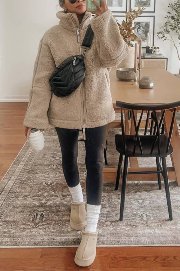 Drune | Full-Zip Teddy-Jacke