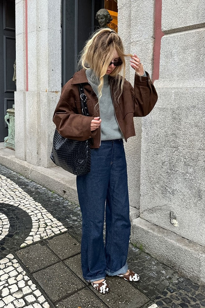 Drune | Wildleder Oversized Vintage Jacke
